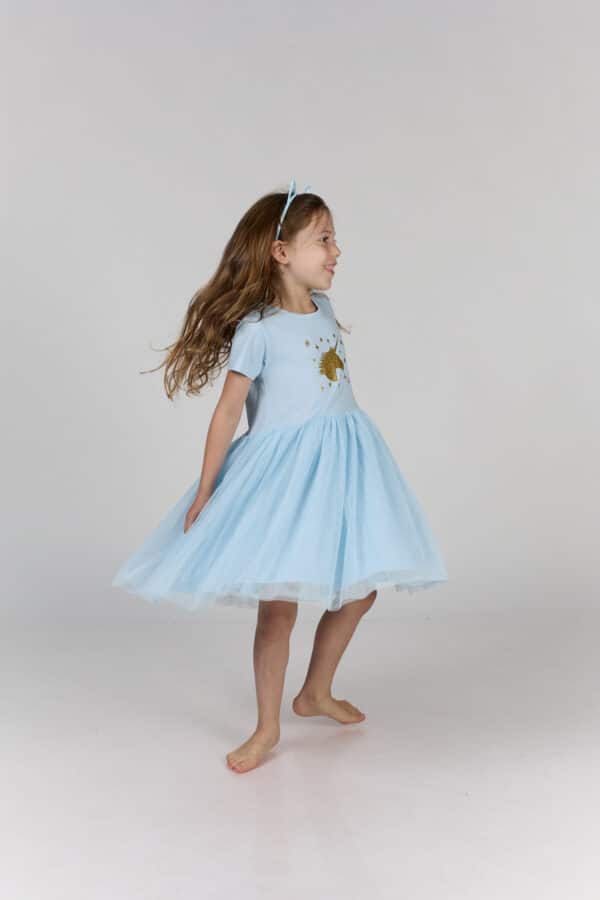 Alternative view of טול מסתובבת תכלת חד קרן וכוכבים